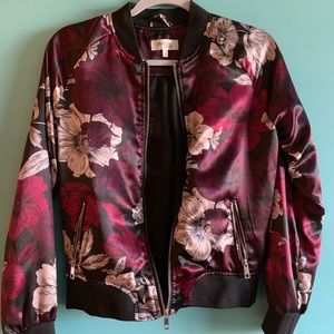 Flower bomber jacket